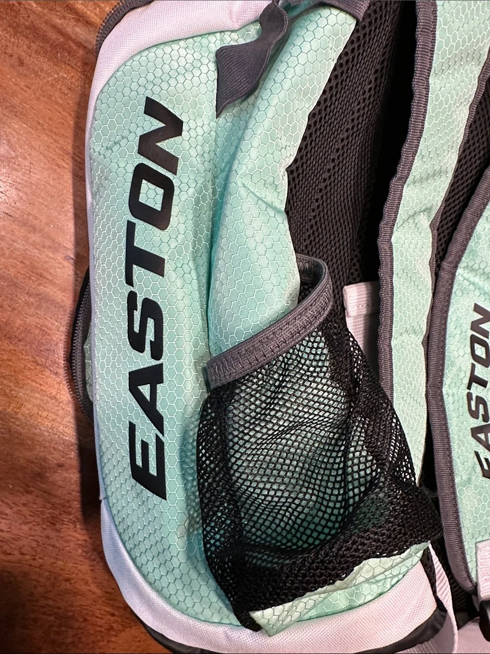 Easton Girl’s Softball Backpack in Mint Green, Black, and Gray